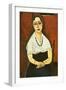 Girl with Necklace (Elena Picard)-Amedeo Modigliani-Framed Giclee Print