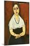 Girl with Necklace (Elena Picard)-Amedeo Modigliani-Mounted Giclee Print