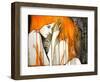 Girl with Orange Hair-null-Framed Art Print