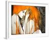 Girl with Orange Hair-null-Framed Art Print