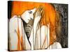 Girl with Orange Hair-null-Stretched Canvas