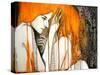 Girl with Orange Hair-null-Stretched Canvas