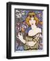 Girl with Orchids, c.1895-Paul Berthon-Framed Giclee Print