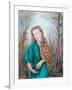 Girl with Owl, 2012-Silvia Pastore-Framed Giclee Print