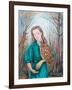 Girl with Owl, 2012-Silvia Pastore-Framed Giclee Print