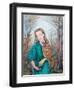 Girl with Owl, 2012-Silvia Pastore-Framed Giclee Print