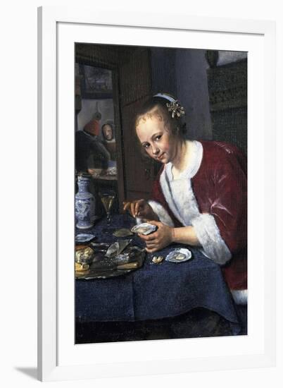 Girl with Oysters-Jan Havicksz Steen-Framed Giclee Print