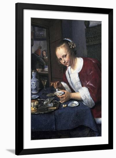 Girl with Oysters-Jan Havicksz Steen-Framed Giclee Print