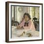 Girl with Peaches, 1887-Valentin Aleksandrovich Serov-Framed Giclee Print