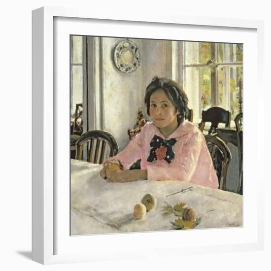 Girl with Peaches, 1887-Valentin Aleksandrovich Serov-Framed Giclee Print