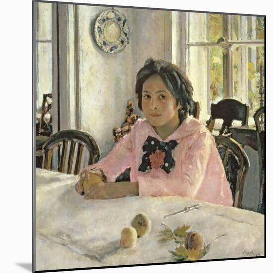 Girl with Peaches, 1887-Valentin Aleksandrovich Serov-Mounted Giclee Print