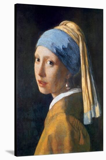 Girl with Pearl Earring-Johannes Vermeer-Stretched Canvas