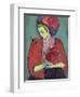 Girl with Peonies, 1909-Alexej Von Jawlensky-Framed Giclee Print