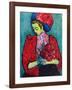 Girl with Peonies-Alexej Von Jawlensky-Framed Collectable Print