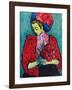 Girl with Peonies-Alexej Von Jawlensky-Framed Collectable Print