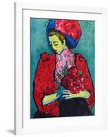 Girl with Peonies-Alexej Von Jawlensky-Framed Collectable Print