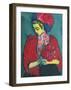 Girl with Peonies-Alexej Von Jawlensky-Framed Giclee Print