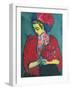 Girl with Peonies-Alexej Von Jawlensky-Framed Giclee Print