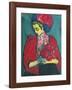 Girl with Peonies-Alexej Von Jawlensky-Framed Giclee Print