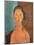 Girl with Pigtails, 1918-Amedeo Modigliani-Mounted Giclee Print