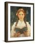 Girl with Pigtails-Sir Samuel Henry William Llewelyn-Framed Giclee Print