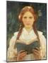 Girl with Pigtails-Sir Samuel Henry William Llewelyn-Mounted Giclee Print