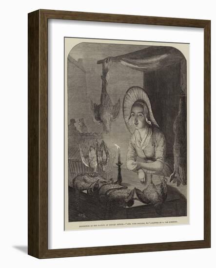 Girl with Poultry, Etc-Petrus van Schendel-Framed Giclee Print