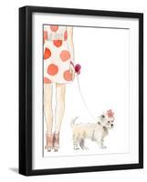 Girl With Puppy-Lanie Loreth-Framed Art Print