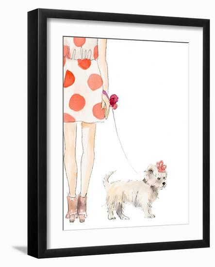 Girl With Puppy-Lanie Loreth-Framed Art Print
