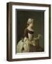 Girl with Racket and Shuttlecock, c.1740-Jean-Baptiste Simeon Chardin-Framed Giclee Print