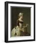 Girl with Racket and Shuttlecock, c.1740-Jean-Baptiste Simeon Chardin-Framed Giclee Print