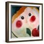 Girl with Ranunculus, 1914-Theo Van Doesburg-Framed Giclee Print