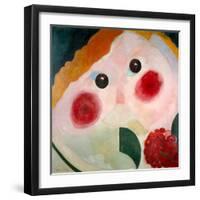 Girl with Ranunculus, 1914-Theo Van Doesburg-Framed Giclee Print