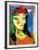 Girl with Red Beret-Pablo Picasso-Framed Art Print