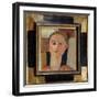 Girl with Red Hair, 1915-Amedeo Modigliani-Framed Giclee Print