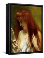 Girl with Red Hair-Henri Gervex-Framed Stretched Canvas