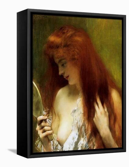 Girl with Red Hair-Henri Gervex-Framed Stretched Canvas