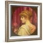 Girl with Red Rose-John William Godward-Framed Giclee Print