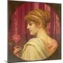 Girl with Red Rose-John William Godward-Mounted Giclee Print