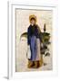 Girl with Red Stockings, 1886-Pierre-Auguste Renoir-Framed Giclee Print