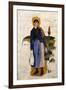 Girl with Red Stockings, 1886-Pierre-Auguste Renoir-Framed Giclee Print