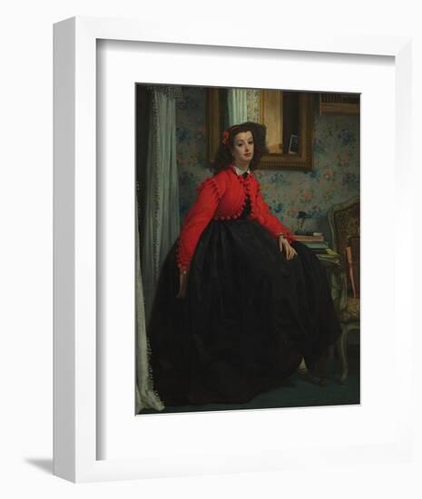 Girl with Red Vest, c.1864-James Tissot-Framed Art Print