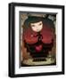 Girl with ropes-Larissa Kulik-Framed Art Print