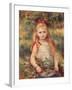 Girl with Sheaf of Corn-Pierre-Auguste Renoir-Framed Giclee Print