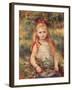 Girl with Sheaf of Corn-Pierre-Auguste Renoir-Framed Giclee Print