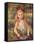 Girl with Sheaf of Corn-Pierre-Auguste Renoir-Framed Stretched Canvas