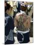 Girl with Shiva Tattoo on Back, Sensoji Temple, Asakusa, Japan-Christian Kober-Mounted Premium Photographic Print