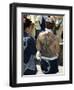 Girl with Shiva Tattoo on Back, Sensoji Temple, Asakusa, Japan-Christian Kober-Framed Photographic Print