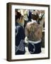 Girl with Shiva Tattoo on Back, Sensoji Temple, Asakusa, Japan-Christian Kober-Framed Photographic Print