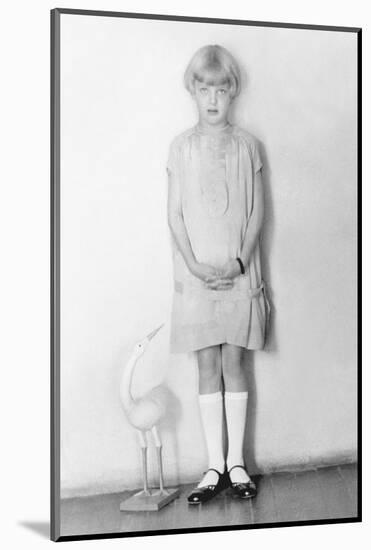 Girl with Stork, Mexico City, C.1926-Tina Modotti-Mounted Photographic Print